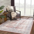 thumbnail image 3 of BoutiqueRugs Ambre Farmhouse Area Rug - Machine Washable - Burgundy, Blue, Beige - 9'2" x 11'9", 3 of 15