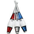 thumbnail image 2 of Zeekio Taylor Tries Signature Juggling Club Set Blue/Red/Silver with Free Bag, 2 of 7