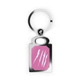 thumbnail image 2 of Effete Feline Claw Marks Scratch Rectangle Keyring Tag, 2 of 4