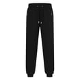 thumbnail image 7 of WAVSUF Men's Athletic Jogger Pants Adjustable Drawstring Loose Fit Side Pockets Fall Sporty Pants Black L, 7 of 7