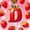 Red D, variant on Castle Fairy Strawberry Letter L Twin Comforter Sets 3-Piece for Kids,Fruit Pattern Bedding Set,Pink Reversible