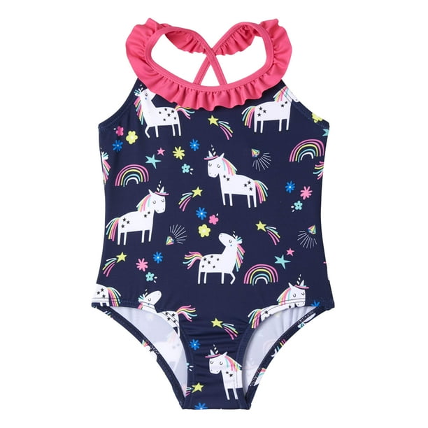 WIPPETTE KIDS - Wippette Baby Toddler Girl Unicorn One-Piece Swimsuit ...
