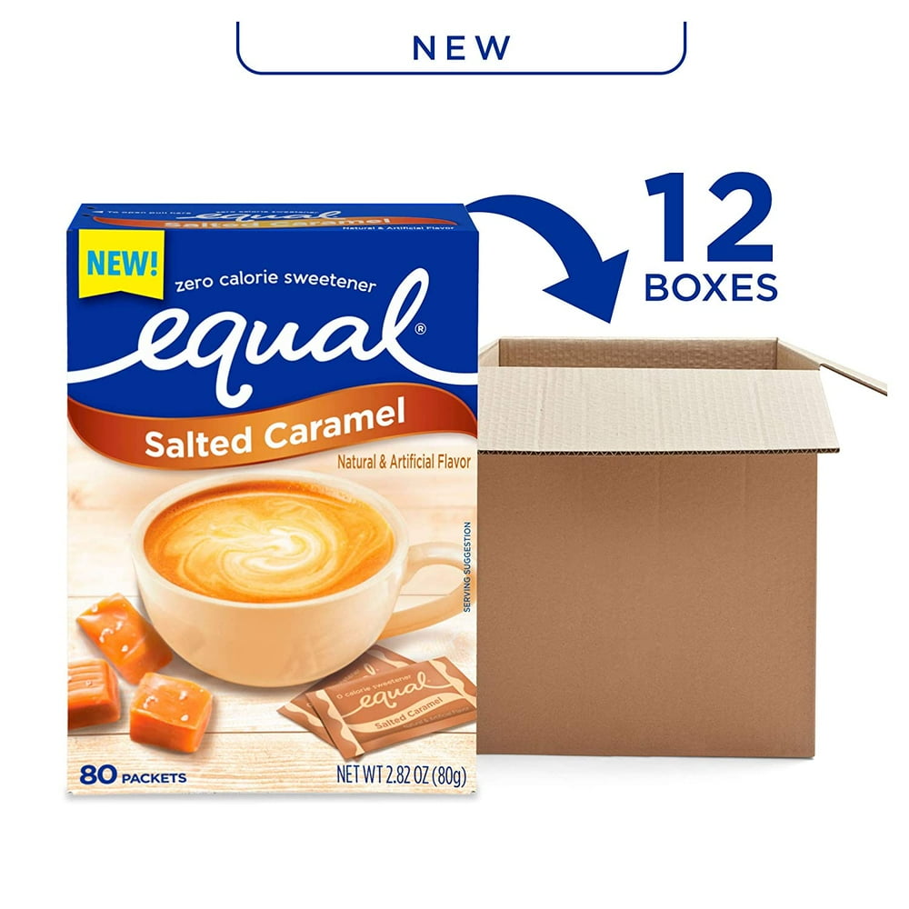 EQUAL Salted Caramel Zero Calorie Sweetener, Flavored Sugar Substitute