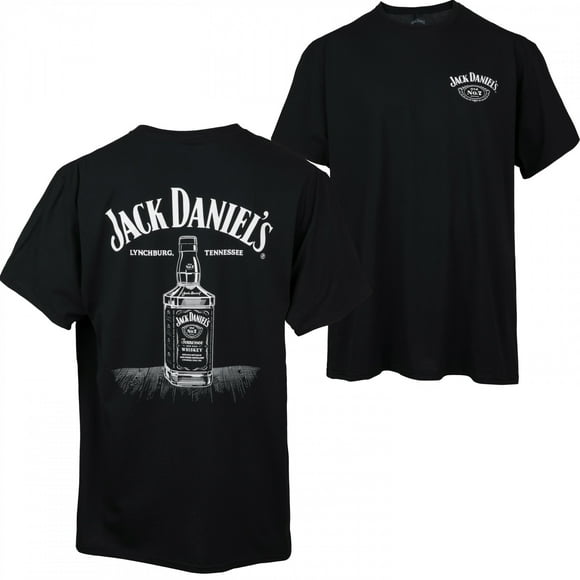 Jack Daniel's Line Art Bottle T-Shirt-XLarge