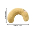 thumbnail image 3 of 1 Count Ultra-Soft Plush Crescent Moon Pet Pillow, Semi-Moon Shape For Cats & Small Dogs, Comfortable Sleeping Cushion With Supportive Padding, Easy To Clean For Home Decor & Pet, 3 of 7