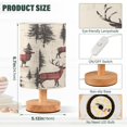 thumbnail image 2 of Yayeee Table Lamp for Bedroom Nightstand LED Portable Bedside Warm Light, Plaid Deer, 2 of 7