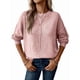 thumbnail image 2 of Suéteres de Mujer de Otoño, Informales, de Larga, Ligeros, de Gran Tamaño, Tipo Pulóver Rosa M, 2 of 6