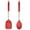 Red dense spatula + red dense spoon, variant on Easy-Clean Dishwasher Safe Kitchen Tools 2-Piece Kitchen Utensils, Safe Food-Grade Silicone Heads and Stainless Steel Handles, Red