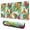 Ananas et Vert, variante sur Tapis de Souris de Bureau Imperméable, Caoutchouc+multispandex Lavable pour Jeu de Société Maison 31.5x15.7 Pouces