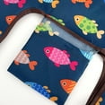 thumbnail image 4 of Wrapables Small JoliBag Collection Reusable Shopping Bag, Rainbow Fishies, 4 of 5