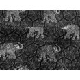 thumbnail image 4 of oneOone Viscose Jersey Fabric Elephant Block Print Fabric By Yard 60 Inch Wide, 4 of 5