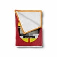 thumbnail image 2 of Modern Soft Flannel Fleece Throw Blanket, Television Radio Channel Signal Digital Sign in 4 Collage Artwork Image Print, Cozy Plush for Indoor and Outdoor Use, 50" x 60", Multicolor, by Ambesonne, 2 of 6