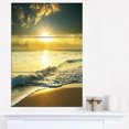 thumbnail image 1 of Yellow Sunlight over Crystal Waters - Seascape Canvas Art Print, 1 of 3