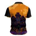 thumbnail image 6 of IAJDKMEK Halloween Men's Polo Short Sleeve Shirt - Breathable Button-Down Knit Shirt, Lightweight Summer Shirt for Party, Daily Summer, Golf Shirt & Costume Events,Yellow 2XL, 6 of 7