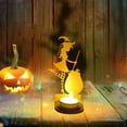 thumbnail image 4 of Halloween Candles Holder Halloween Decorations Spooky Black Ghost Tealight Candle Holders with Shadow Vintage Scary Candle Stands Table Decor, 4 of 5