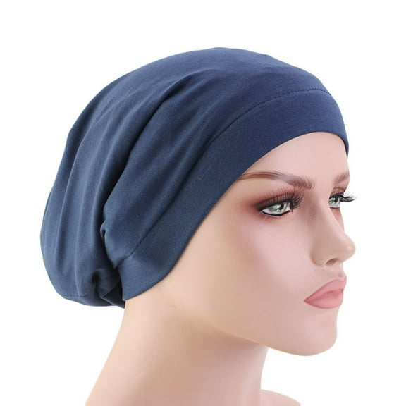 Cotton Hair Cover Bonnet Sleep Cap Silky Lined Sleep Cap Hat for Night Sleeping Women Natural Curly Long Hair Wrap Stay All Night