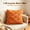 4# 18x18Inch Orange, variant on Pumpkin Lumbar Throw Pillow Cover, Cream Textured Autumn Accent Cushion with Brown Stem, Fall Thanksgiving Sofa Decor, 19.69 x 11.81 in