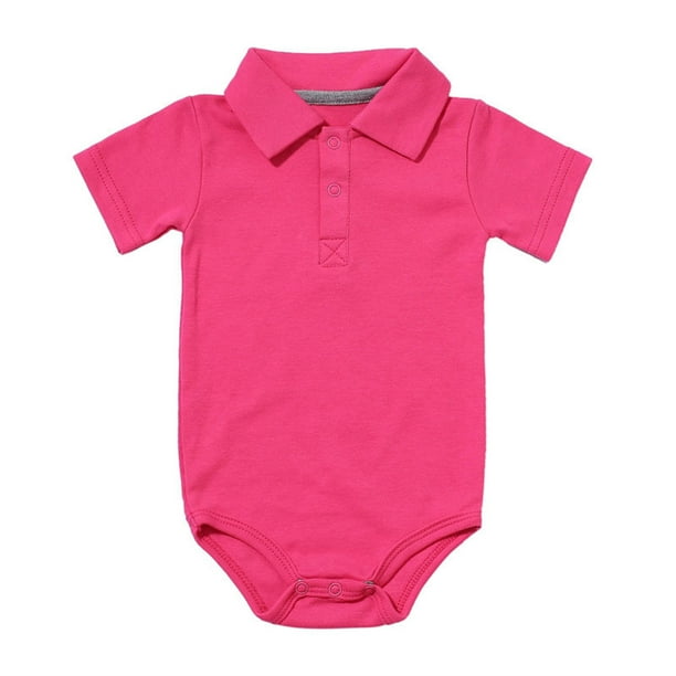 Odeerbi Chaquetas de Golf de Manga Corta Con Cuello de Algodón Para Niños y Niñas