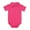 Hot Pink, variant on Baby Girl Collared Onesie Bodysuit Boy Cotton Romper Short Sleeve 0~24M Baby Romper