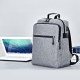 thumbnail image 4 of Bsvklp Mochila De Carga Usb Para Hombres De Negocios Mochila De Viaje Para Computadora Portátil De Lona Para Adolescentes/Gris-208016.01 Bsvklp Para estrenar, 4 of 8