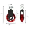 thumbnail image 4 of Block Pulley Strength Training Bearing Pulley U-Grooved Heavy Duty Pulley Wheel for Workout Equipment Cable Machine Part Red, 4 of 7