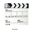thumbnail image 2 of keepw Movie Clapperboard Accessory Notice Plate Printed Pattern Sturdy Wood Video Director Clapperboards Scene Boards Large Chinese white 30*27CM, 2 of 2