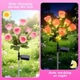 thumbnail image 7 of Fohil Solar Garden Flower LED Lights, 7-Head Rose Bud Solar Lights Outdoor Waterproof,2Pack, 7 of 7