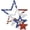 B, variant on Liamobondopolis 3 Piece Nested Wooden Star Set 4th of July Patriotic Decor for Home Decor Living Room Table and Shelf