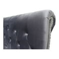 thumbnail image 3 of Best Master Furniture Jean-Carrie Upholstered Sleigh Bed, Cal King Grey Velvet, 3 of 4