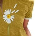 thumbnail image 5 of QHWAUAKFBN T Shirts For Women Trendy Short-Sleeve Loose Shirts Tshirts Top, 5 of 5