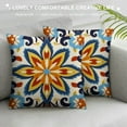 thumbnail image 3 of MLJA Mexican Throw Pillow Covers Outdoor Waterproof&nbsp;Pillow Spanish Exotic Ethnic Outdoor Pillows Case Spanish Exotic&nbsp;Geometry Cushion Cover for Garden Patio Tent Couch Sofa Home, 3 of 5