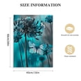 thumbnail image 2 of PIKWEEK  Teal Dandelion Canvas Wall Art Teal Grey Dandelion with Butterfly on Modern Abstract Background Wall Art Aesthetic Wall Art Decor for Living Room Bedroom Bathroom Office 16x20 in, 2 of 5