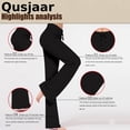 thumbnail image 6 of Qusjaar Yoga Pants for Women High Waisted Leggings Drawstring Belly Control Stretch Loose Casual Workout Pants, 6 of 6