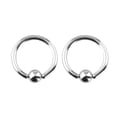 thumbnail image 4 of Pair of Captive Ring Made of Surgical Steel Multiple Gauges ans Sizes Available, 4 of 12