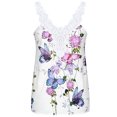 thumbnail image 7 of Tops for Women Tank Tops Vintage Printed Lace Crewneck Sleeveless Shirts Blouse Beach Vest Women's Summer Clothes, 7 of 7