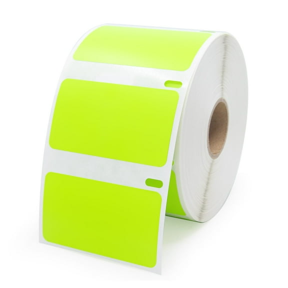 Dymo LV-30334G Green Labels - 2-1/4 x 1-1/4"