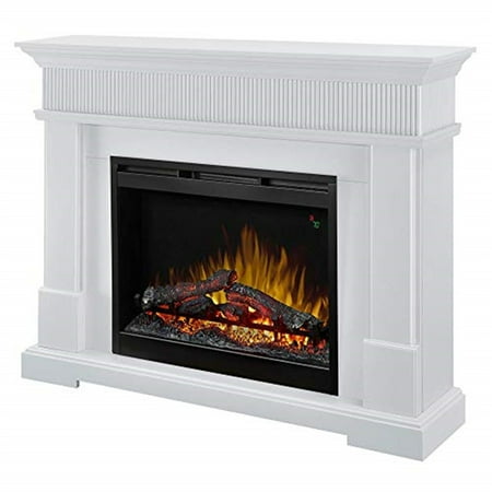

Dimplex Jean Mantel Electric Fireplace-Color:White Wattage:1500