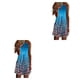 thumbnail image 3 of Vestido corto informal estampado para mujer Qarigey con cuello Halter verano S M L XL 2XL 3XL 4XL 5XL, 3 of 6