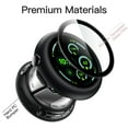 thumbnail image 3 of JETech Case with Screen Protector for Google Pixel Watch 3 (2024) 45mm, Built-in 9H Tempered Glass Film Hard PC Bumper Full Coverage Protective Cover, 2-Pack (Black), 3 of 6