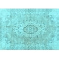thumbnail image 1 of Ahgly Company Indoor Rectangle Persian Light Blue Traditional Area Rugs, 5' x 7', 1 of 4