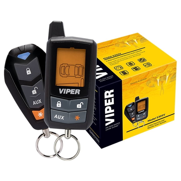 Viper 5305V 2 Vías Lcd Vehículo Alarma De Coche Entrada Sin Llave Sistema De Arranque Remoto