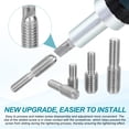 thumbnail image 4 of Uxcell 10Pcs Slotted Head M3x6 to M6x8 Double End Threaded Stud Screw Bolt, 14mm L, 4 of 7