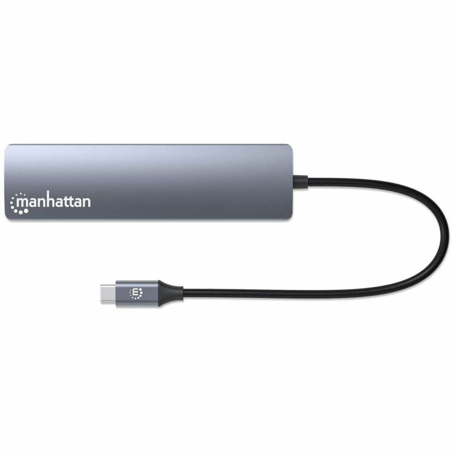 Manhattan USB-C PD 6-in-1 4K Docking Station/Multiport Hub 153959