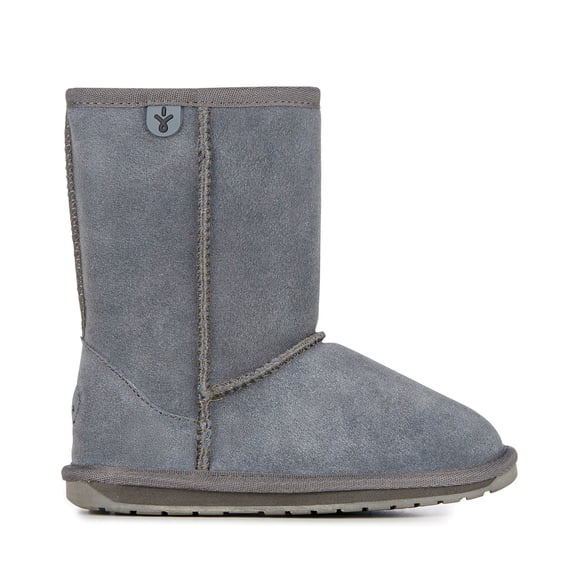 EMU Kids Wallaby Lo in Charcoal, 12 US