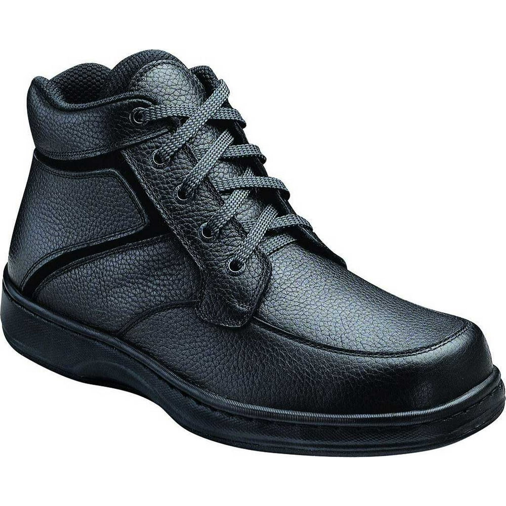 OrthoFeet Men's Orthofeet Highline Black Leather 11.5 M