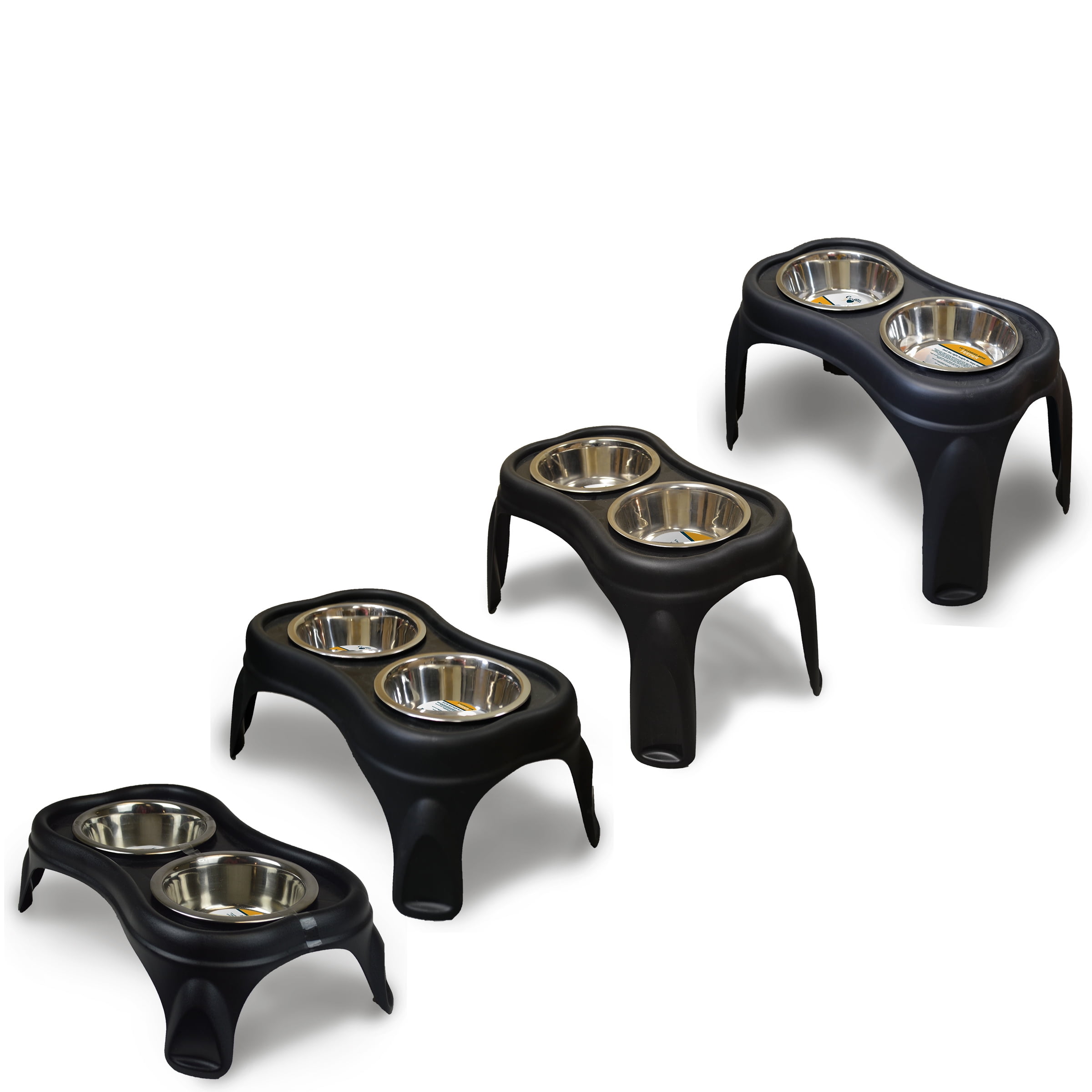 raised dog feeding station