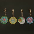 thumbnail image 3 of Fdit DIAMONDS Painting Decoration,DIAMONDS Painting Material,DIAMONDS Painting Keychain Mandala Flower Full Resin DIAMONDS Embroidery Pendant DIY Craft Material Set, 3 of 10