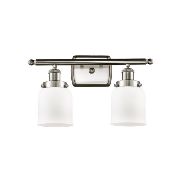 Innovations 916 2w Sn G51 Small Bell 2 Light Bath Vanity Part Of The Ton Collection Brushed Satin Nickel Com Innovations 916 2w Sn G51 Small Bell 2, Small Bath Vanity Light