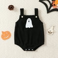 thumbnail image 2 of Utlike Baby Girls Bodysuits Sleeveless Halloween Hallomas Hat Pumpkins Print Newborn Romper Breathable Onesies For Infant Size 3 Months-6 Months, 2 of 4