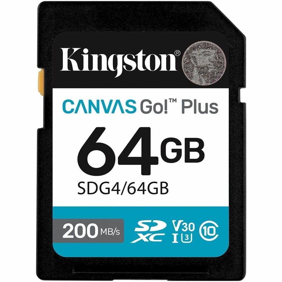 Kingston 64GB microSDXC Canvas Select Plus Memory Card, 100MB/s